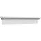 Ekena Millwork 33" Bottom Width x 37 3/4" Top Width x 6 1/4"H x 1 3/4"P Strickland Crosshead CRH06X33ST-1 - alternate 5